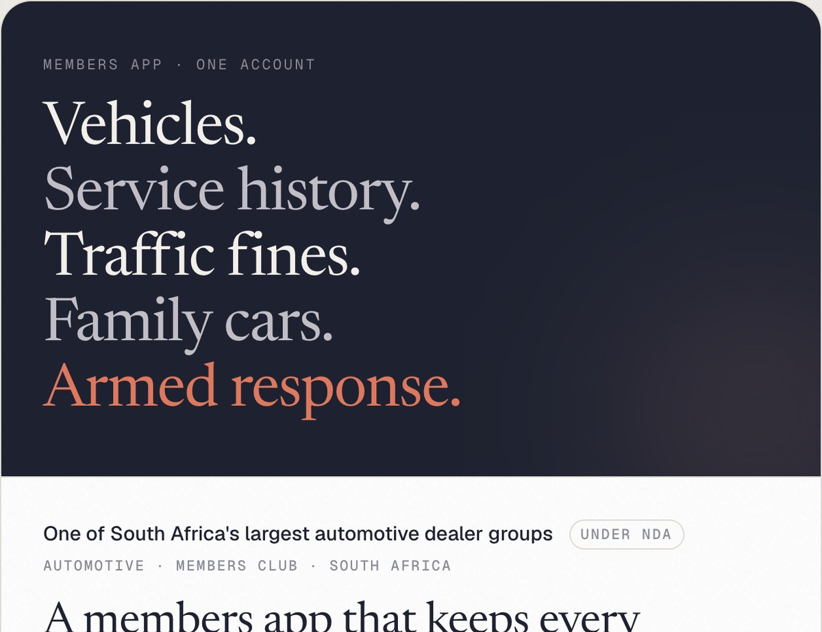 Members app for a national car dealer group