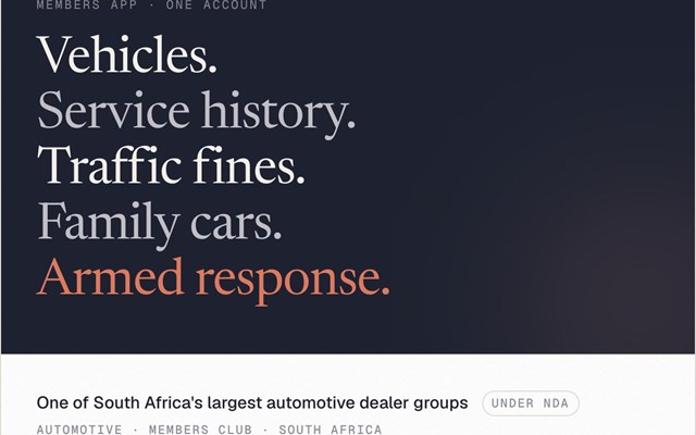 Seamwire Project - Members app for a national car dealer group