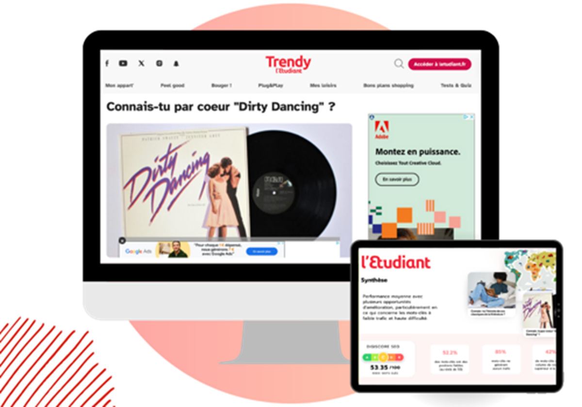 SEO Strategy for Media & Education Portal - L'Etudiant