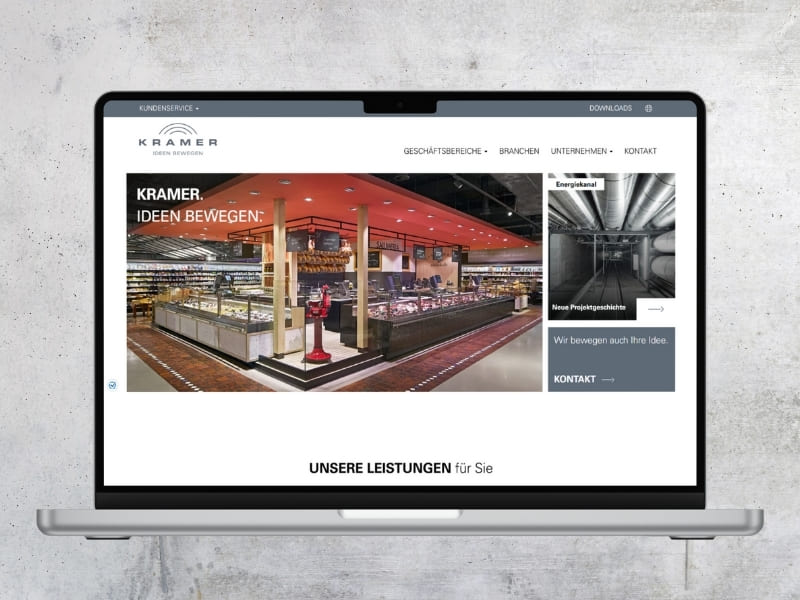 Waldhirsch Marketing Project - Website Relaunch für KRAMER
