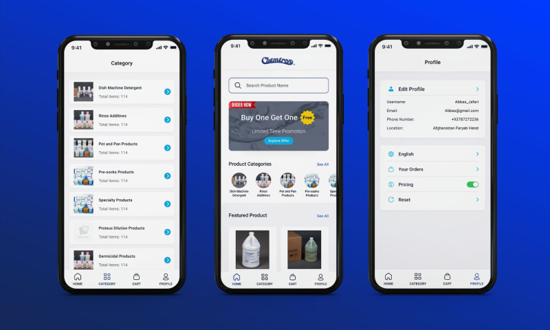 HeyFlutter Project - Chemtron - E-Commerce App