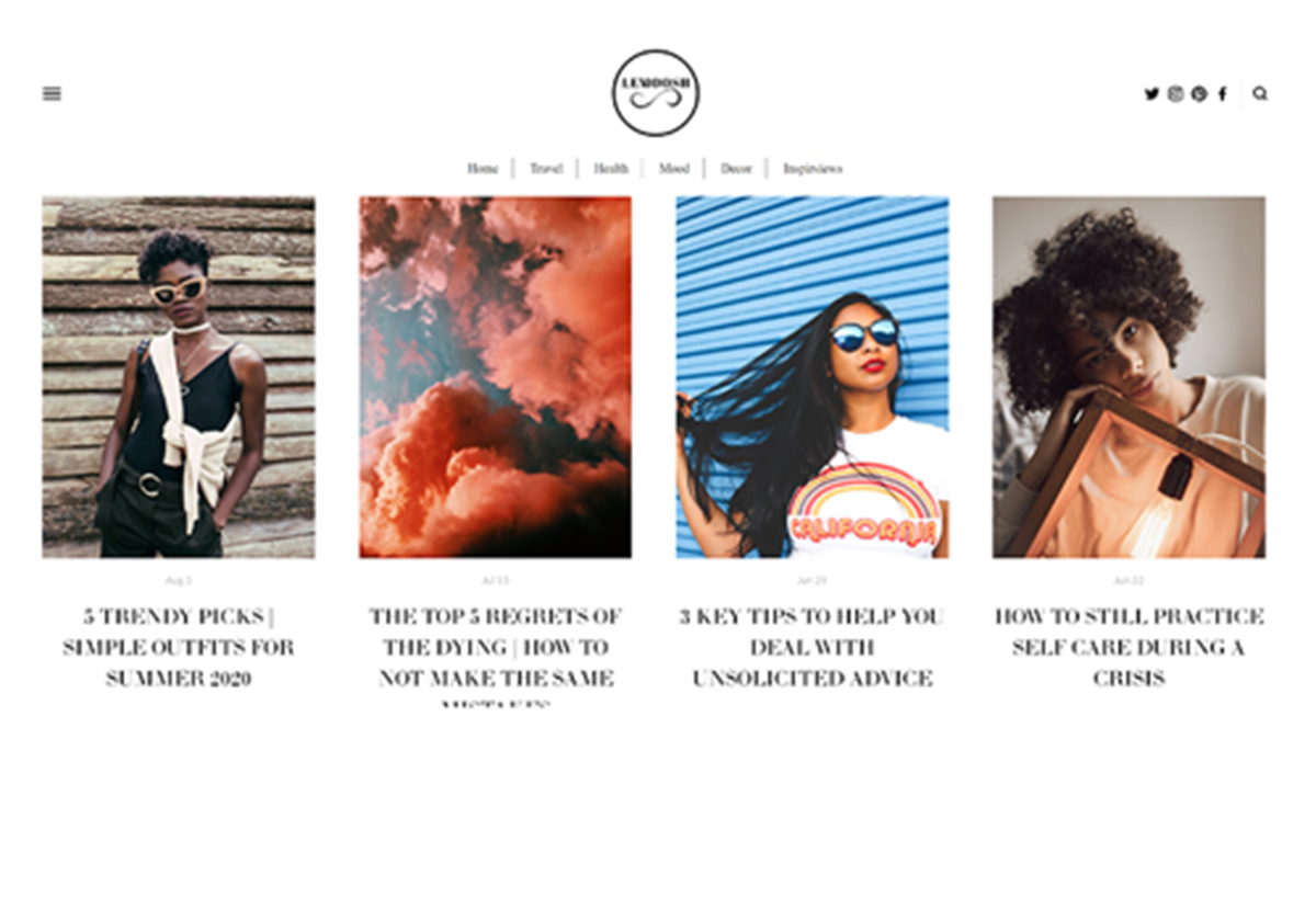 Squarespace Based Blog Website - 