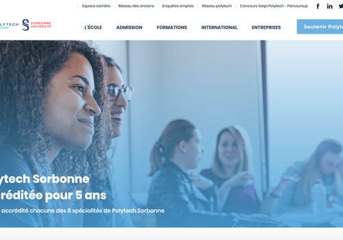 Feel and Clic. Project - Polytech Sorbonne: web platform for showcasing academic programs