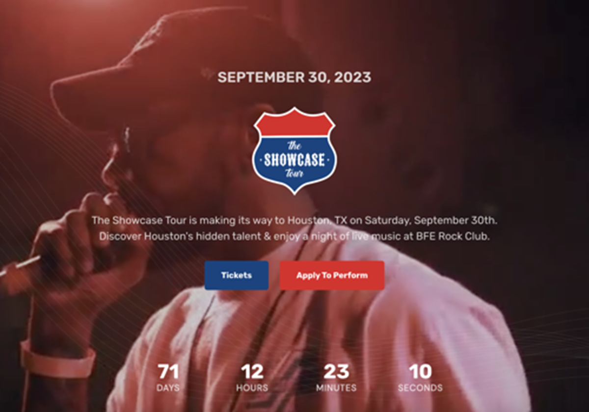 Platform for artists and show attendees - TheShowcaseTour