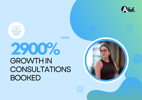 Afef Digital Project - 2900% growth in consultations booked