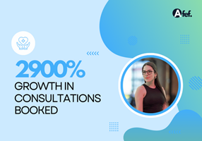 Afef Digital Project - 2900% growth in consultations booked