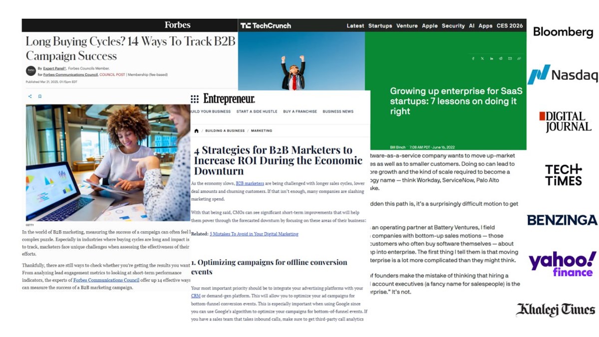 B2B SaaS Authority & Pipeline Building - Enterprise B2B SaaS Client