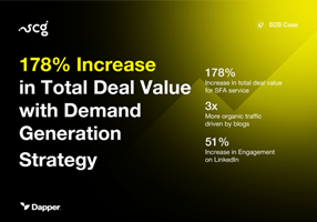 Dapper - the demand agency Project - 178% Increase in Total Deal Value with Demand Gen