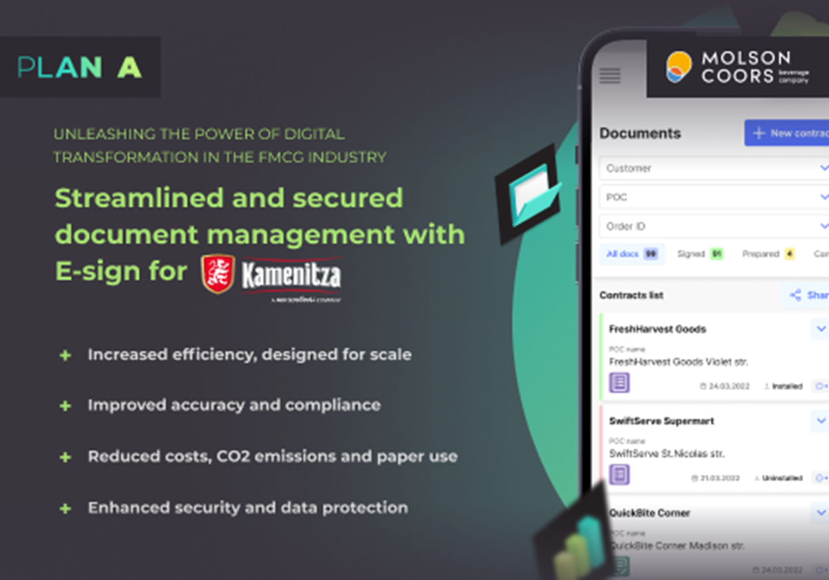 Enterprise solution for digital document handling - Kamenitza AD