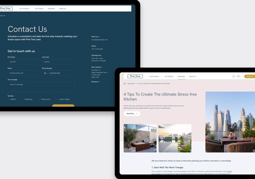 Studio Ubique Project - Custom B2B WordPress website for Pine Tree Lane