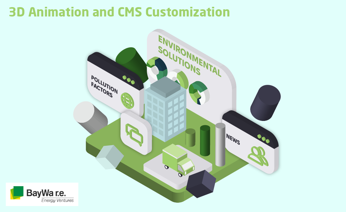 Création d’animations 3D et adaptation du CMS