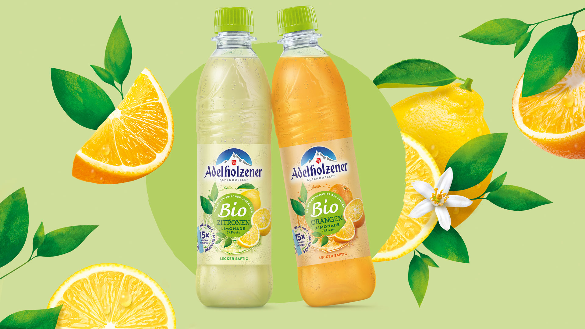 HAJOK Design Project - Packaging Design Relaunch der Adelholzener Bio-Limonaden