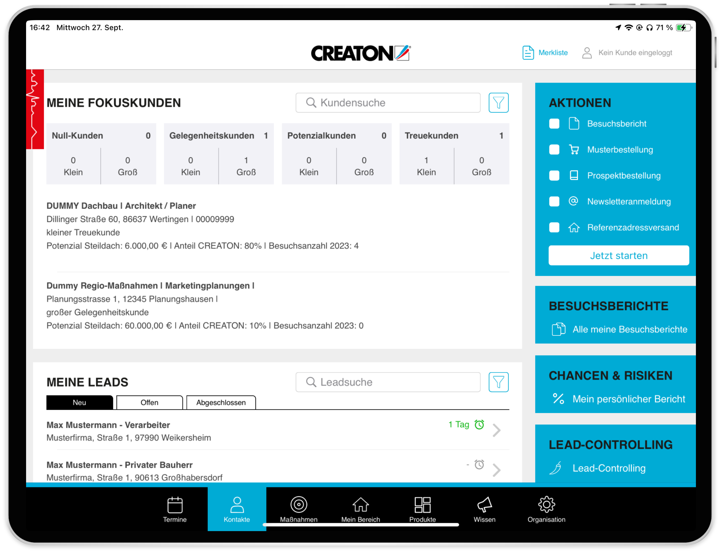 Kommdirekt GmbH Project - myCREATON - the mobile sales app based on SAMOA