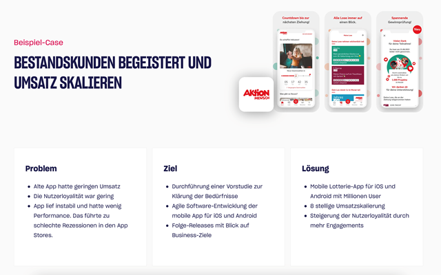 NanoGiants GmbH Project - Aktion Mensch - Lottery App