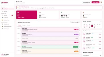 Ventas Webdesign CLG Project - SK-Beauty - Custom Online Booking System