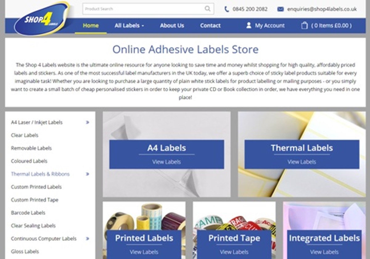 Shop 4 Labels - Fully Ecommerce Website - Shop 4 Labels