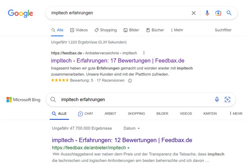 Reach the top of the search engines in Germany