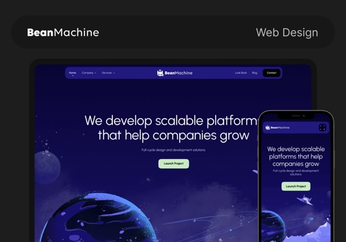 Habitat Project - Bean Machine Website Design