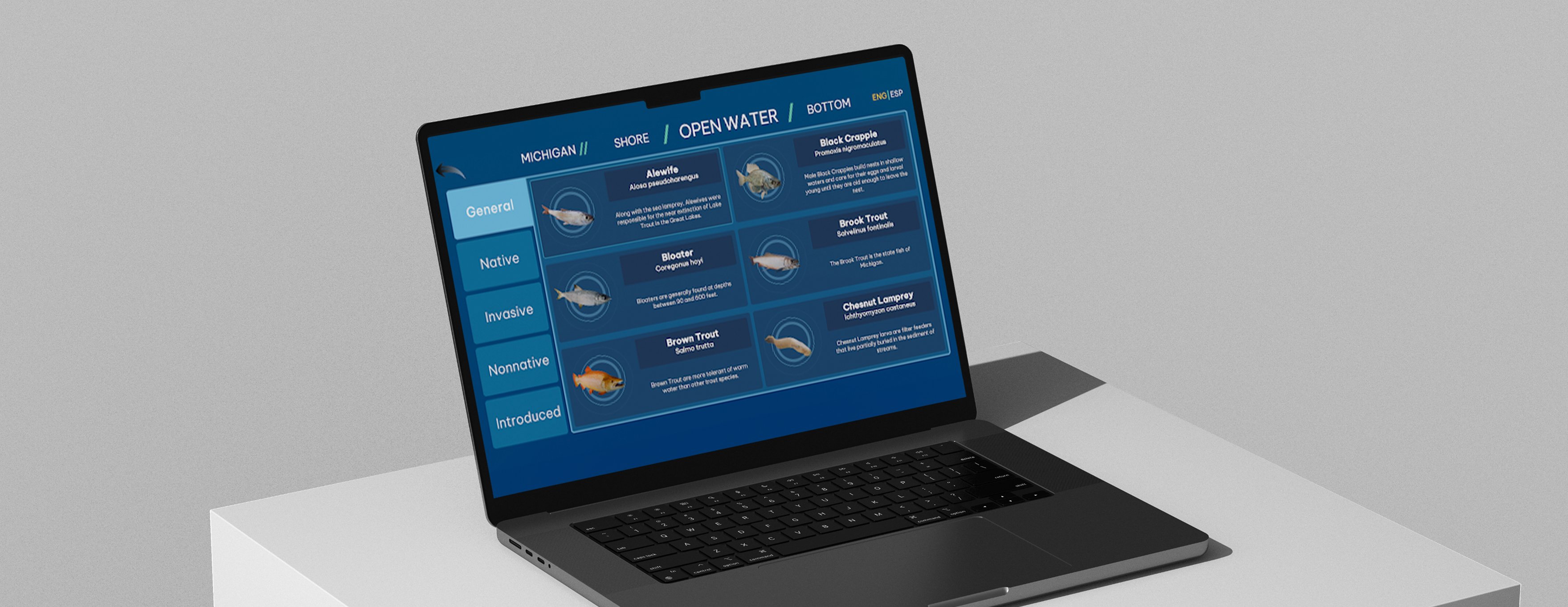 Vention Project - Cranbrook Institute of Science: Unity-basierter interaktiver Kiosk