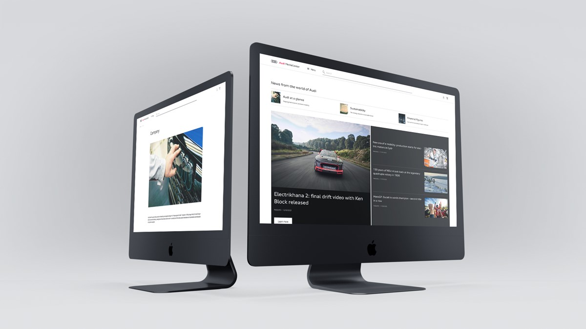 Plateforme de communication Audi MediaCenter