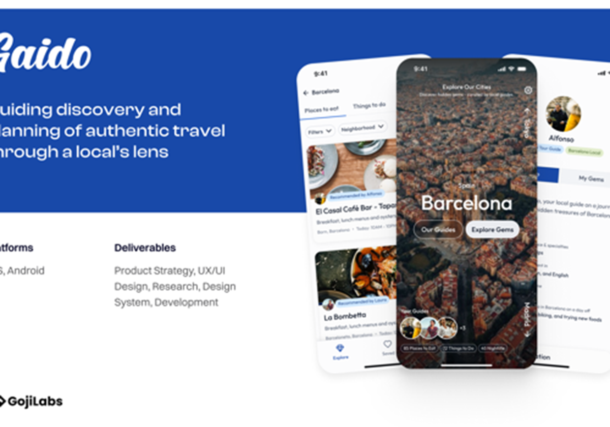 Authentic Local Travel and Discovery App - Gaido