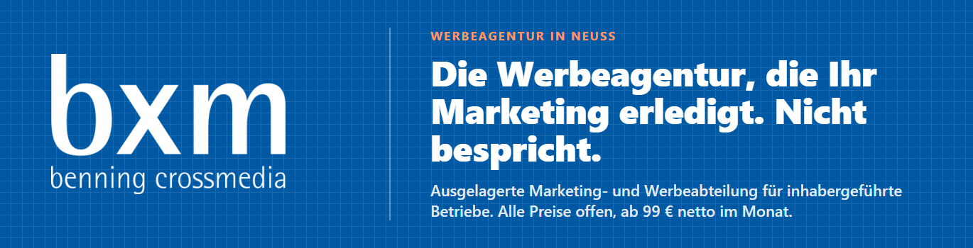 bxm - benning crossmedia Headerbild