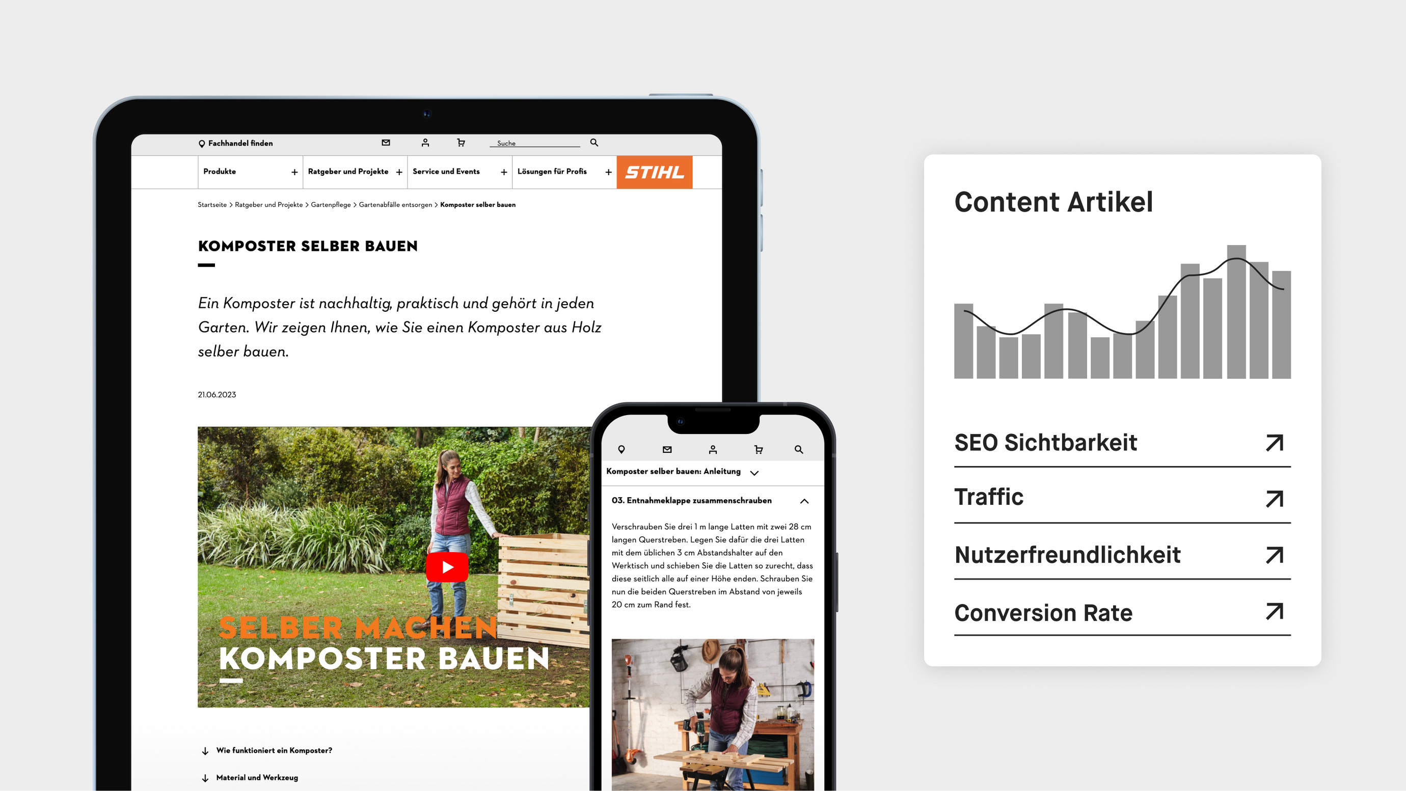 Moccu - Digitalagentur Project - STIHL: Powerful content for the global market leader