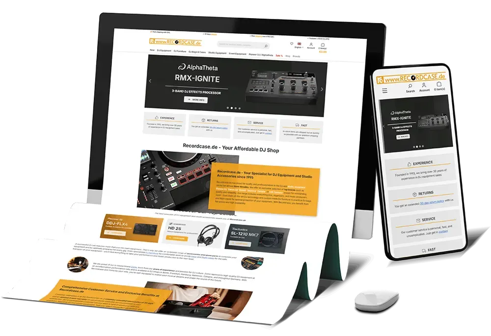 Brandcrock GmbH Project - Multilingual Shopware 6 migration for Recordcase with 7 sales channels