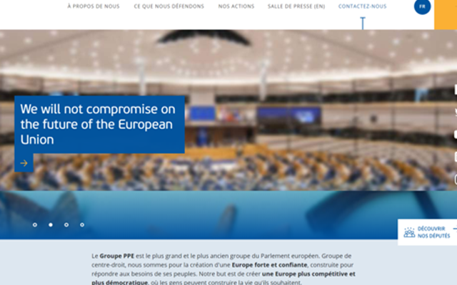 Actency Project - EPP parliamentary group: Headless Drupal project