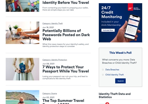 Kegan Quimby Web Design & Development Project - Identity Champion by AAA