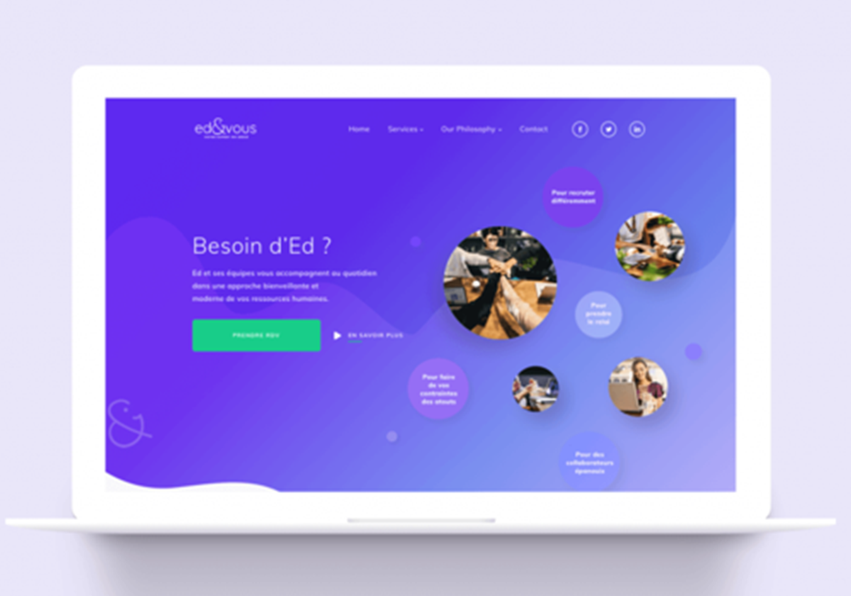 Website design and development for an HR company - 