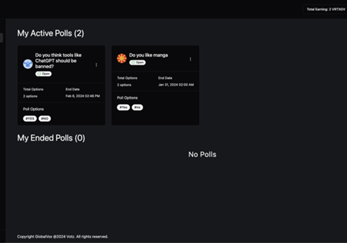 Votz - Decentralised Voting Platform - Votz