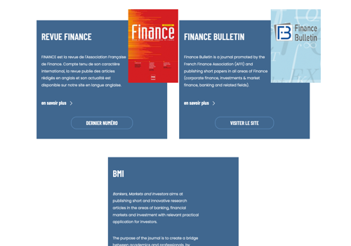 AFFI - French Finance Association - Drupal 9 site