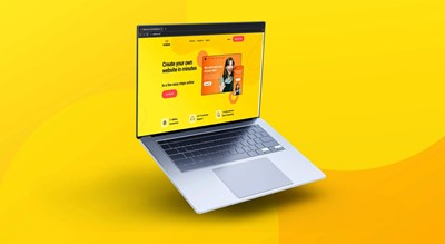 An online tool with ready-to-use templates for website building