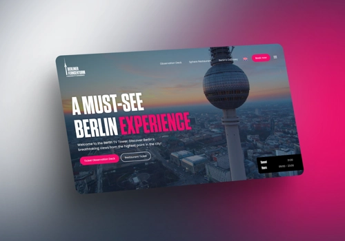 Webfluencer Project - Website design and strategy for Berlin's TV Tower