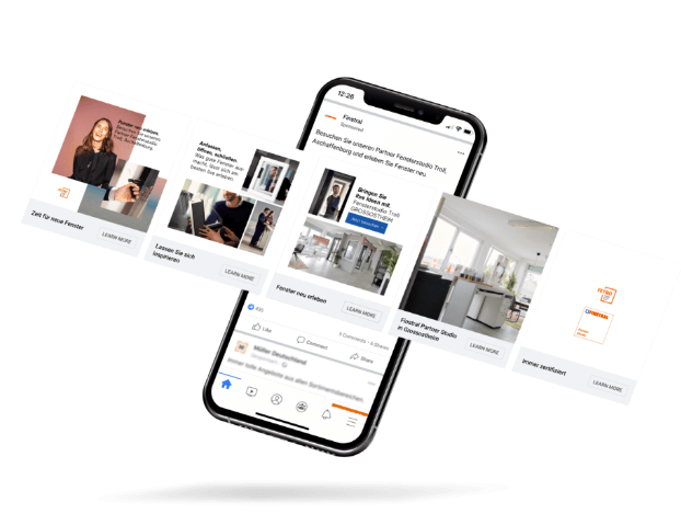 Local online advertising for Finstral partner dealers