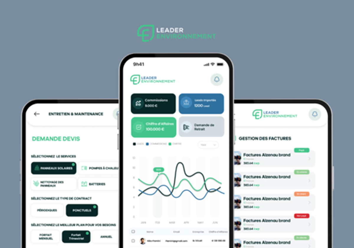 Mobile & Web App - Leader Environnement - Leader Environnement