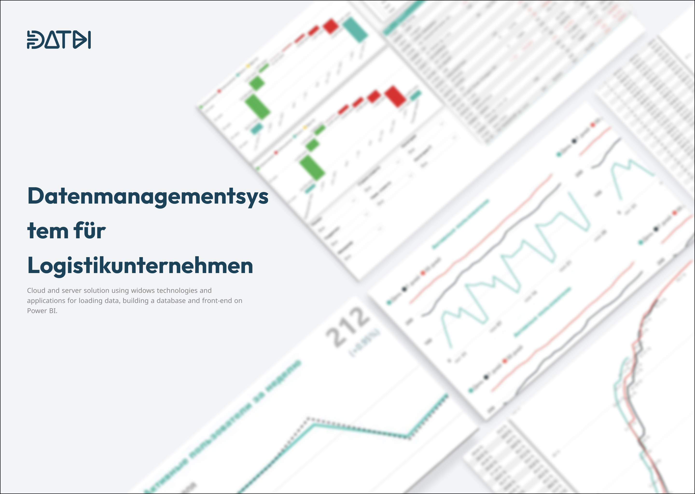 DatBi Project - Refactoring and migrating the management accounting system to the Microsoft Cloud and building analytics dashboards for a logistics company.