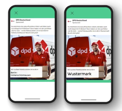 Site-specific social recruitment for DPD depots