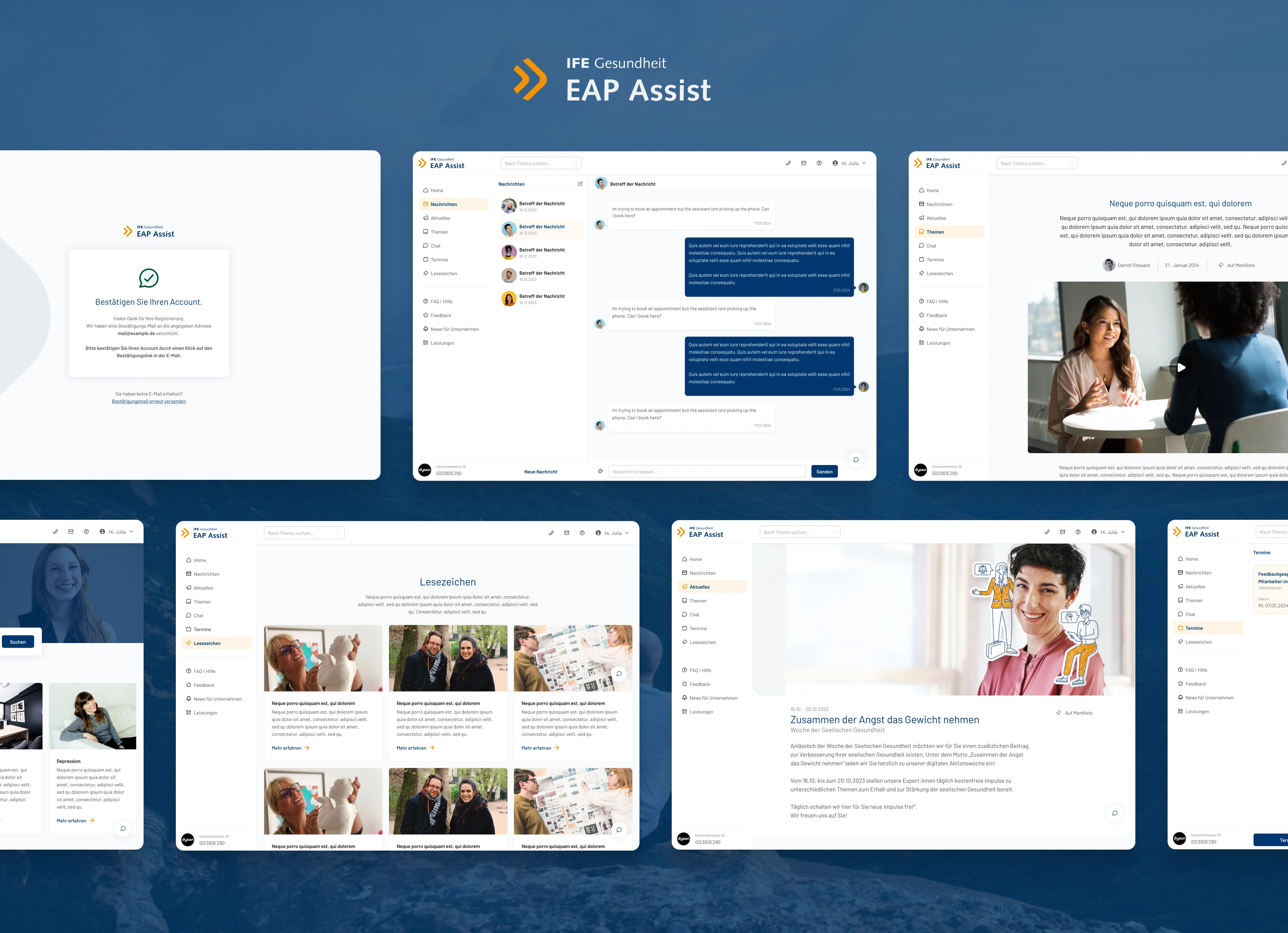 djumla GmbH Project - Online health portal for businesses