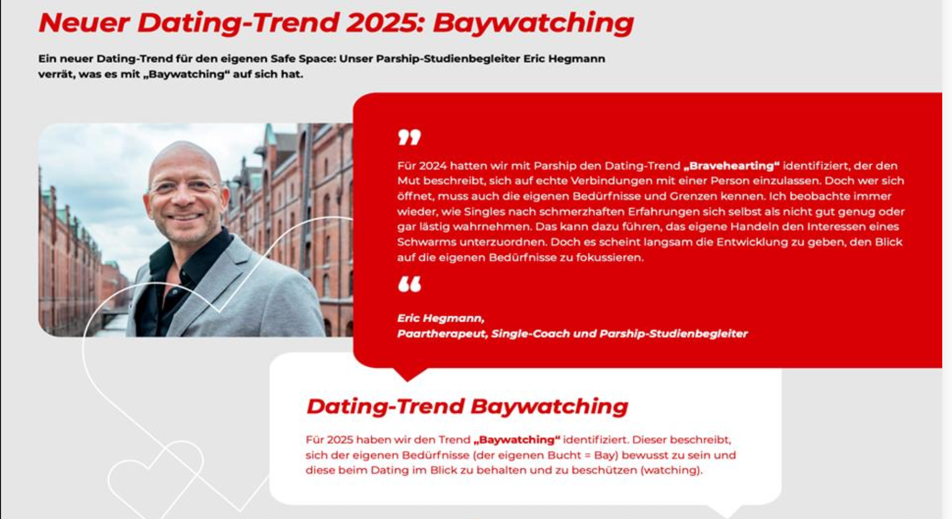 segmenta communications GmbH Project - Parship Dating Kompass