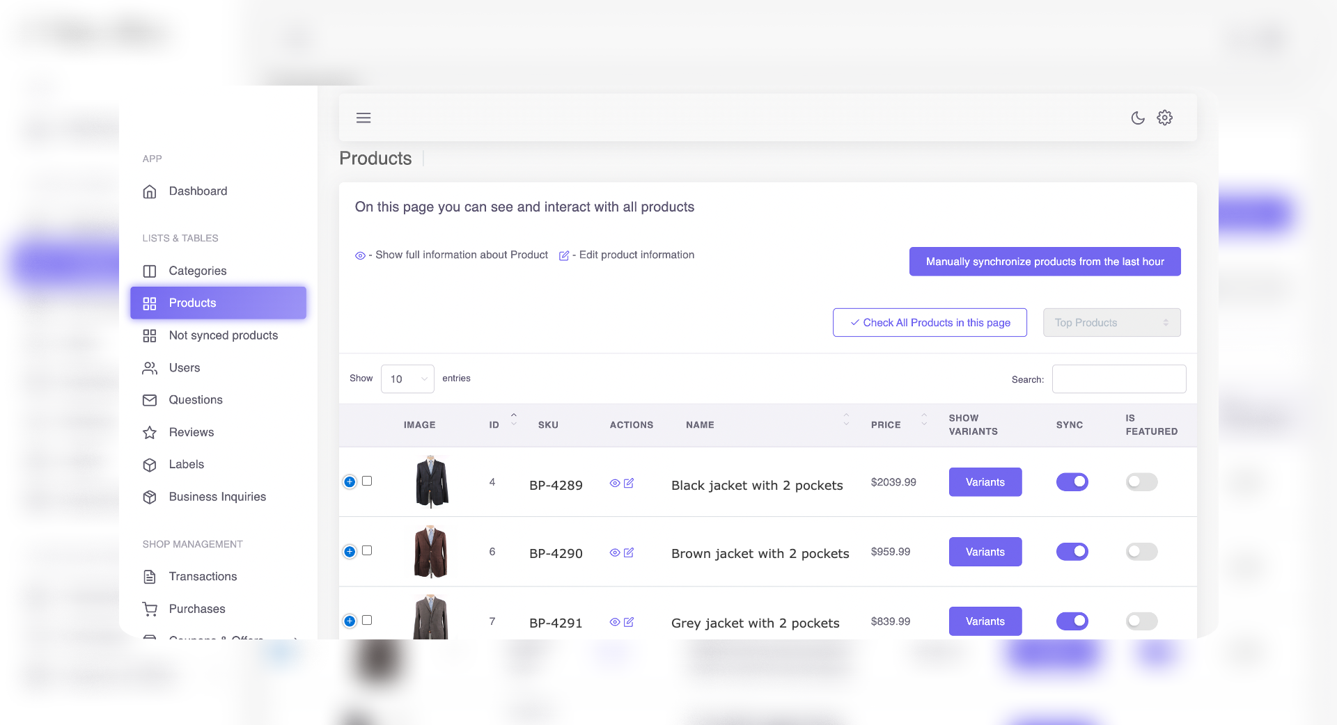 Corpsoft.io Project - Online platform for e-commerce