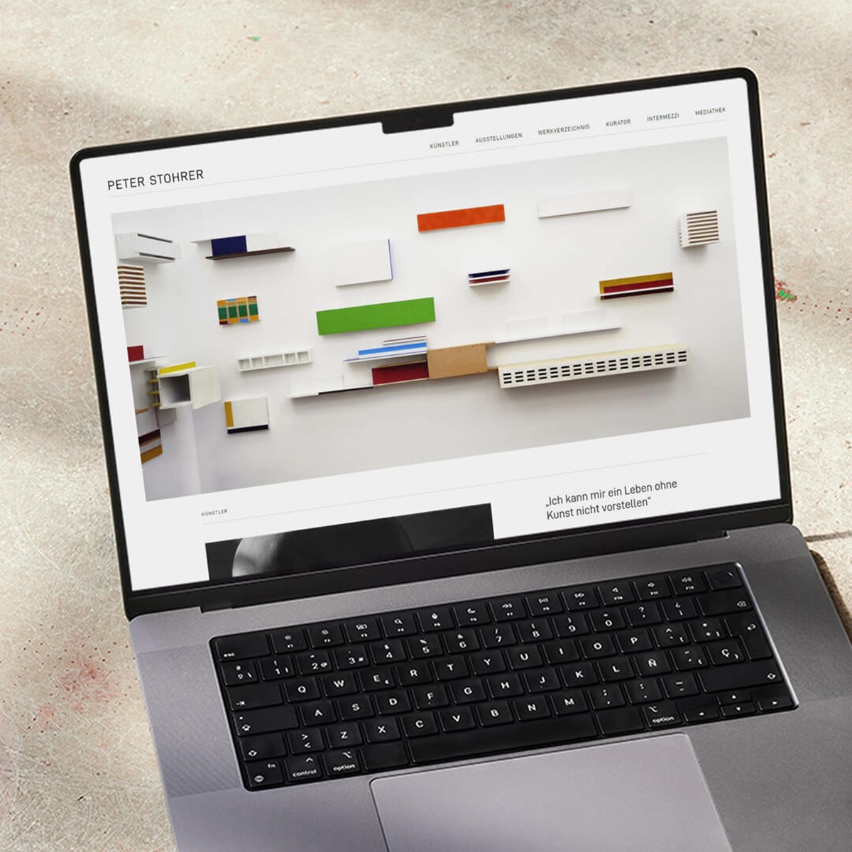 Refonte du site web d’un artiste - Peter Stohrer
