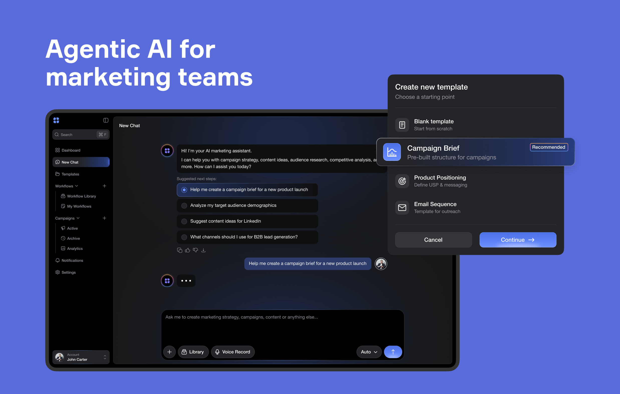 Brights Project - Agentic AI Platform for Marketing Teams