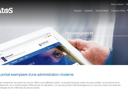 Actency Project - Atos: the one-stop customs portal for everyone