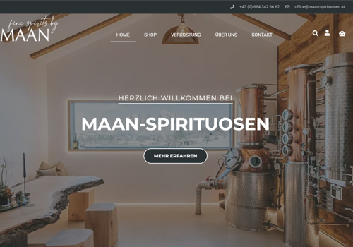 MS WEBDESIGN Project - Online store for high-quality spirits