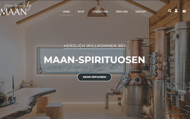 MS WEBDESIGN Project - Online store for high-quality spirits