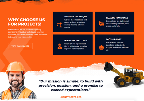Digital Parameters Project - FrameFirm Web & SEO Project with Lead Generation