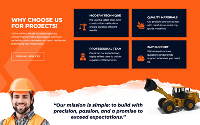Digital Parameters Project - FrameFirm Web & SEO Project with Lead Generation