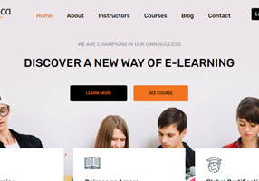 Website Development of E-learning website